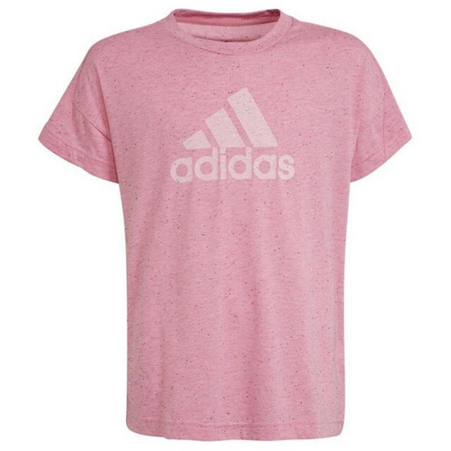 Adidas Meisjes badge of sport logo t-shirt UTPP2521_pink large
