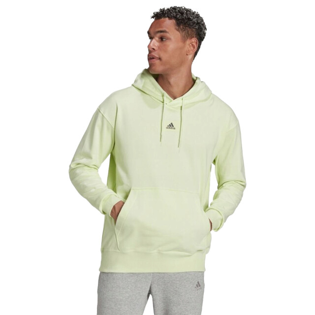 Adidas Heren essentials feelvivid katoenen hoodie UTPP1362_green large