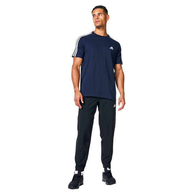 Adidas Heren essentials gestreept single jersey t-shirt UTPP1591_navyblue large