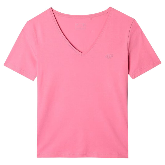 4F Dames f1649 v hals t-shirt UTPP1619_pink large