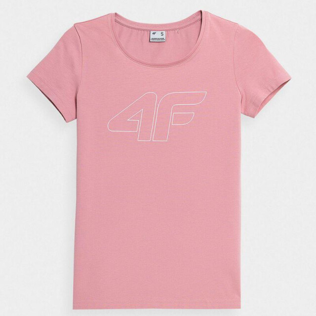 4F Dames bedrukt normaal t-shirt UTPP1648_pink large