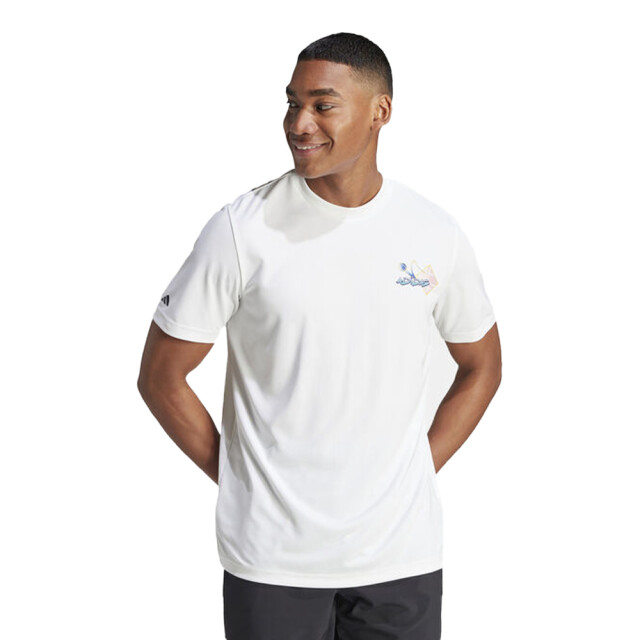 Adidas Heren app tennis t-shirt UTPP735_white large