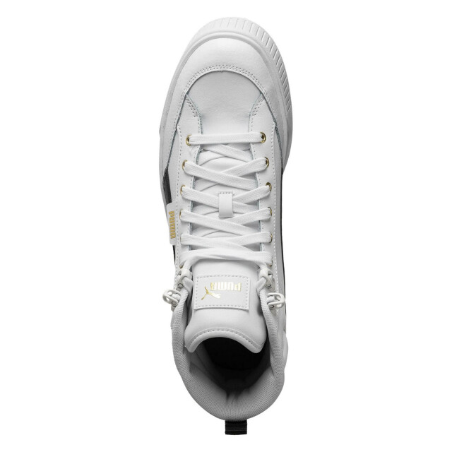 Puma Dames karmen leather mid cut trainers UTPP6756_white large