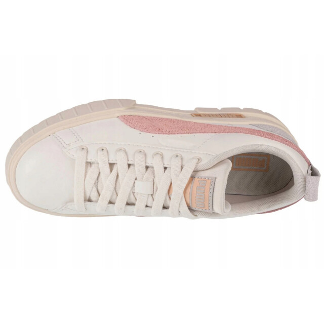 Puma Dames mayze thrited suede trainers UTPP6993_whitepink large