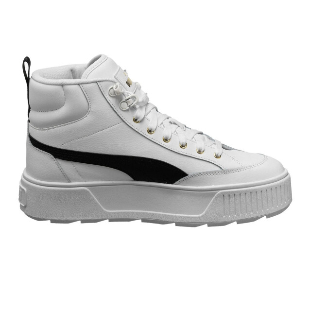 Puma Dames karmen leather mid cut trainers UTPP6756_white large