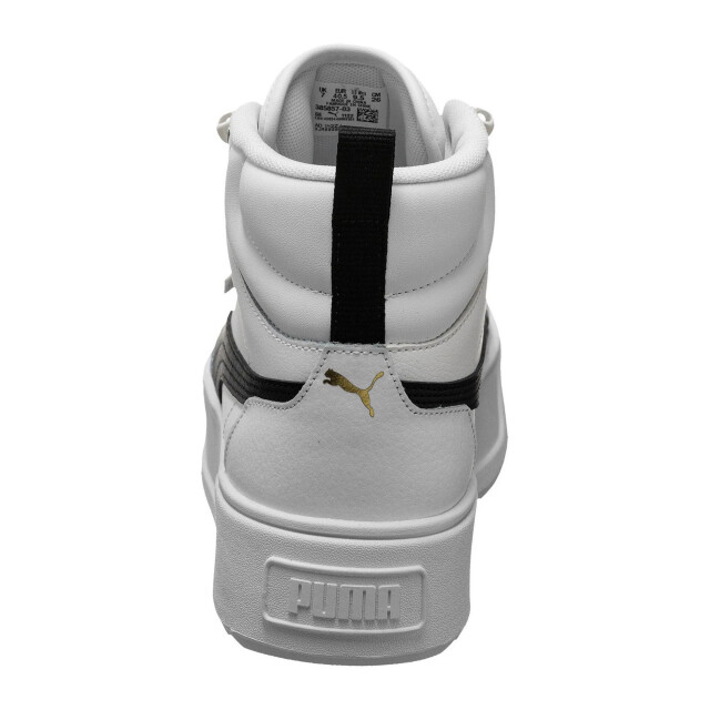 Puma Dames karmen leather mid cut trainers UTPP6756_white large