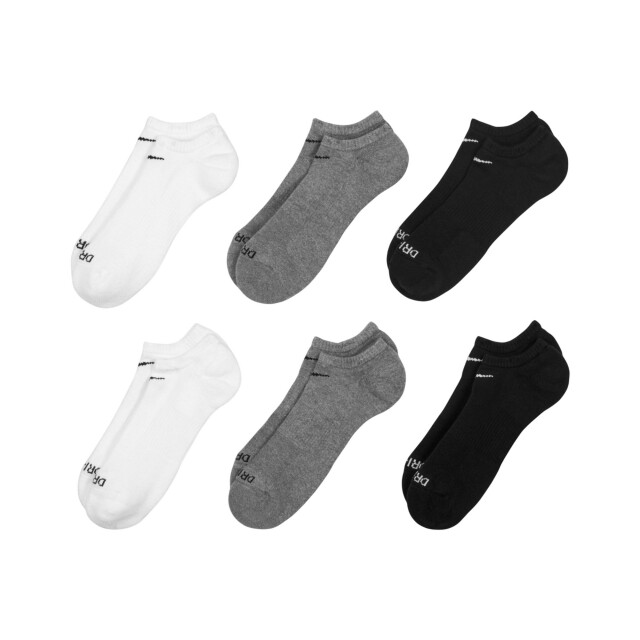 Nike Uniseks adult gewatteerde everyday no-show sokken (set van 6) UTPP6721_white large