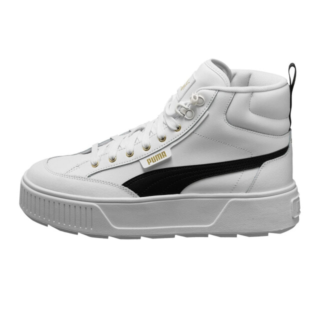 Puma Dames karmen leather mid cut trainers UTPP6756_white large