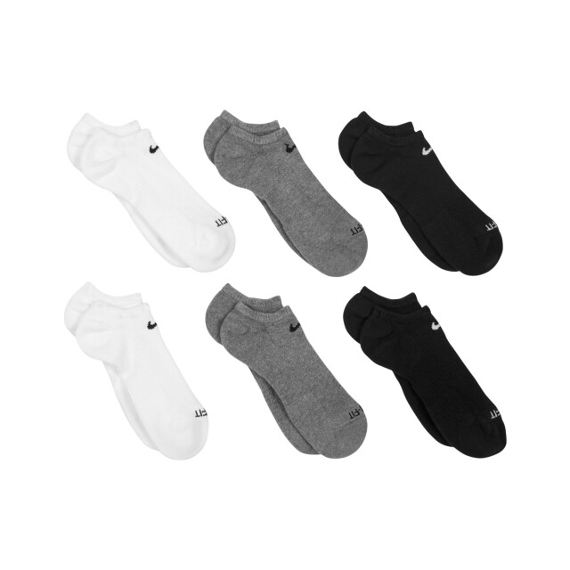 Nike Uniseks adult gewatteerde everyday no-show sokken (set van 6) UTPP6721_white large