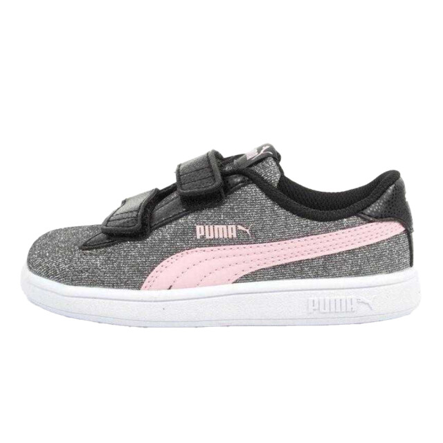Puma Kinderen/kinderen smash v2 leren trainers UTPP6570_greypink large
