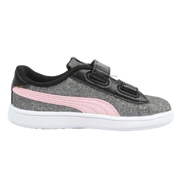 Puma Kinderen/kinderen smash v2 leren trainers UTPP6570_greypink large