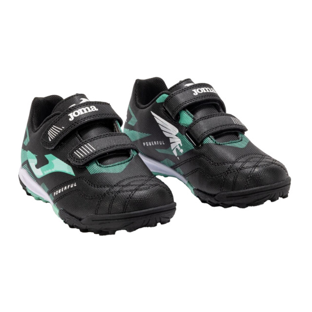 Joma Krachtige kunstgras voetbalschoenen voor kinderen/jongeren UTPP6525_blackmintgreen large