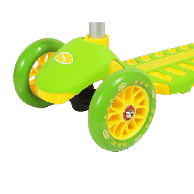 SMJ Sport Kinder/kinder 3 wielen scooter UTPP5987_greenyellow large