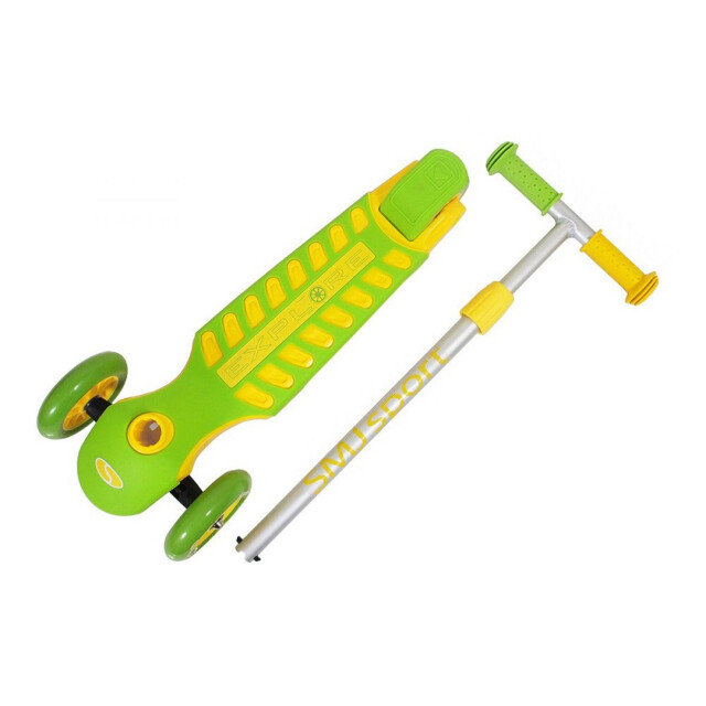 SMJ Sport Kinder/kinder 3 wielen scooter UTPP5987_greenyellow large