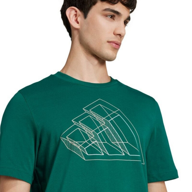 Adidas Heren outline grafisch technisch t-shirt UTPP5803_green large