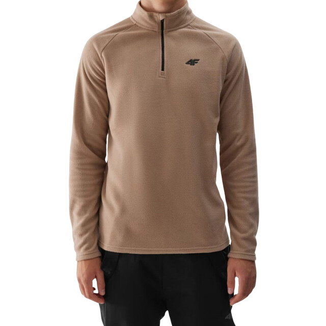 4F Heren fleece thermoactief sweatshirt UTPP5572_beige large