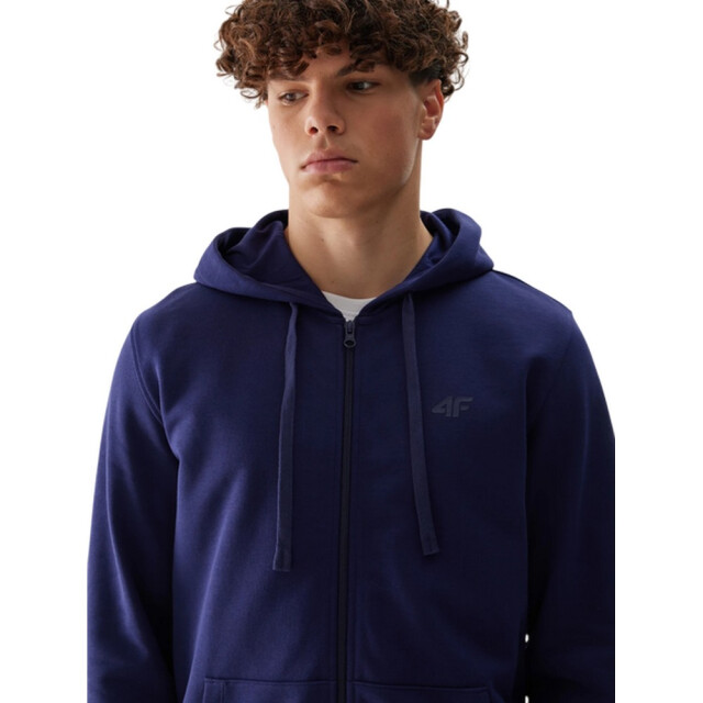 4F Heren wss24tswsm0951 full zip hoodie UTPP5760_navyblue large