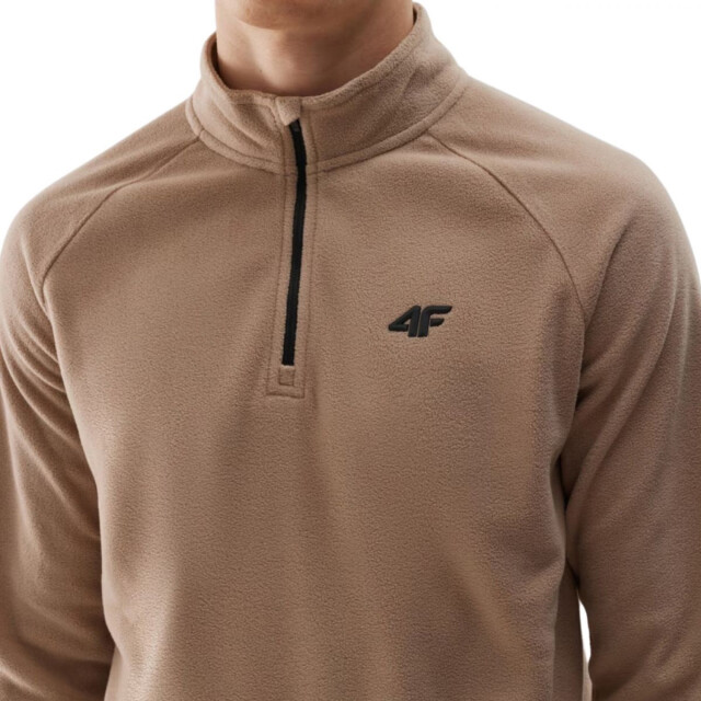 4F Heren fleece thermoactief sweatshirt UTPP5572_beige large