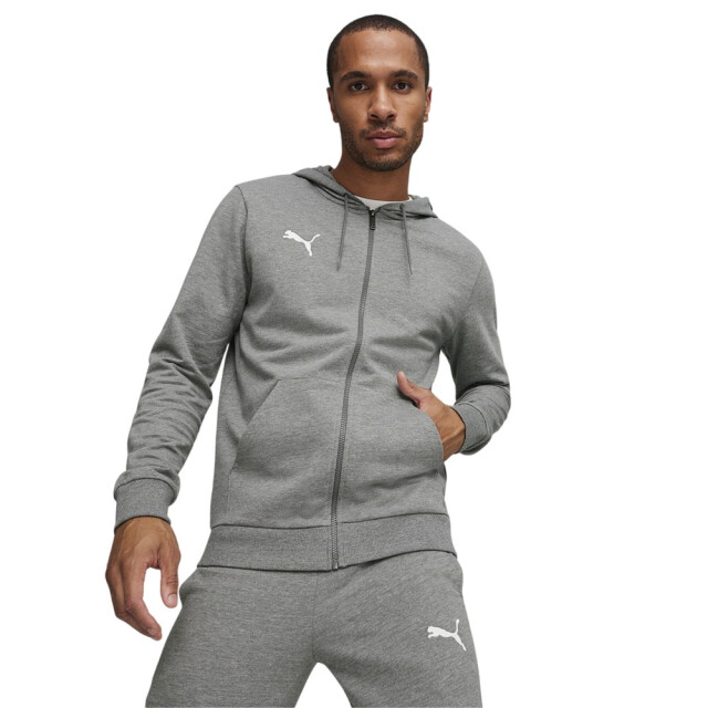 Puma Heren team goal casual full zip hoodie UTPP5377_grey large