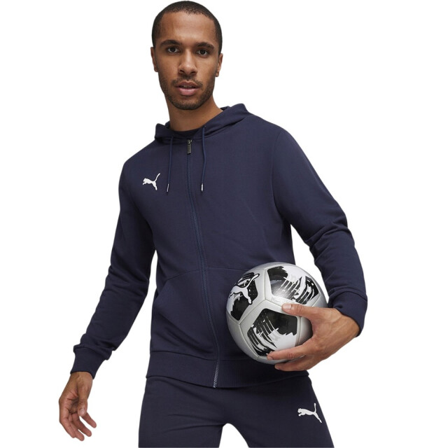 Puma Heren team goal casual full zip hoodie UTPP5377_navyblue large