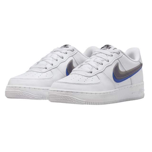 Nike Dames air force 1 swoosh leren trainers UTPP5085_white large
