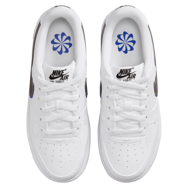 Nike Dames air force 1 swoosh leren trainers UTPP5085_white large