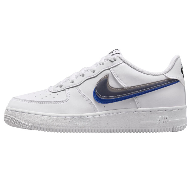 Nike Dames air force 1 swoosh leren trainers UTPP5085_white large