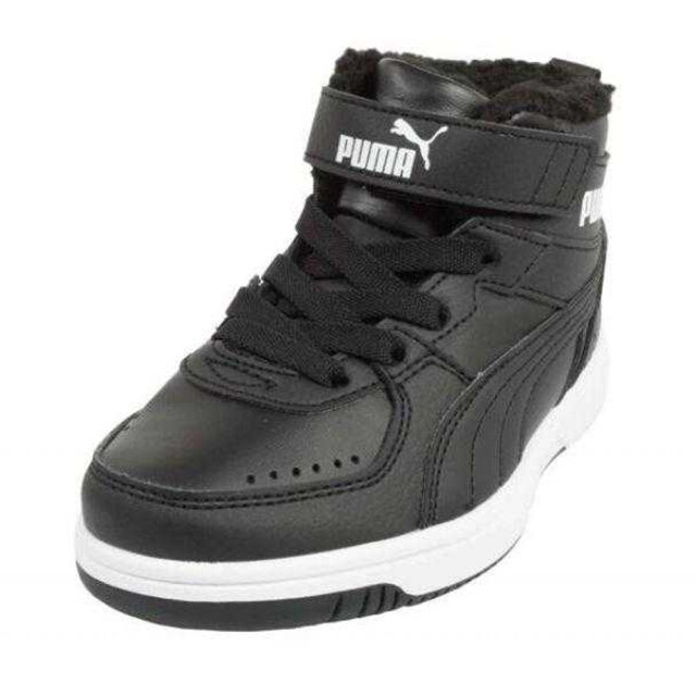 Puma Rebound joy ecologisch leren hooggesneden trainers voor kinderen/kinderen UTPP4848_black large