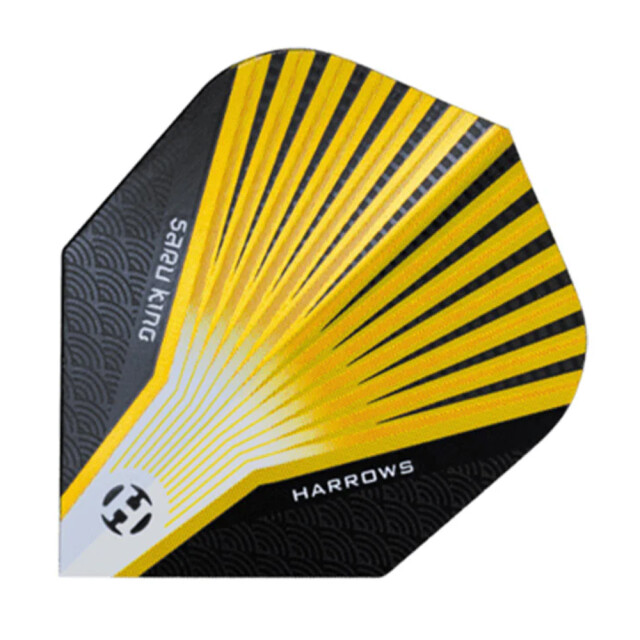 Harrows Saru king dartvluchten met grafische print (set van 3) UTPP6369_yellow large