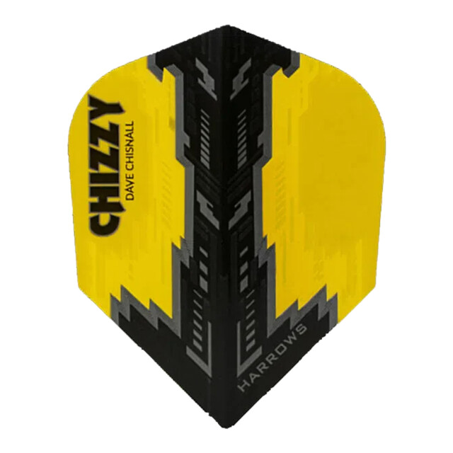 Harrows Chizzy dave chisnall dart flights (set van 3) UTPP6371_yellowblack large
