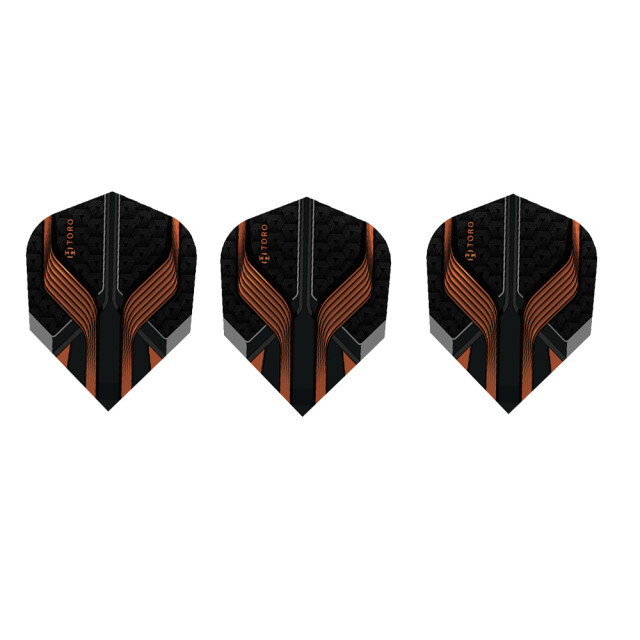 Harrows Toro prime tweekleurige dart vluchten (set van 3) UTPP6367_brownblack large