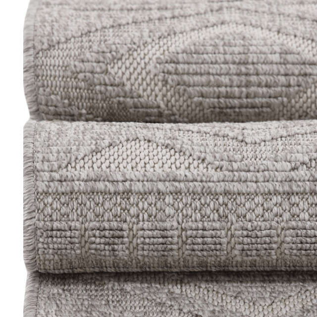 CaliCosy Vloerkleed rechthoekig met grijs ruitmotief aselya 3246577 large