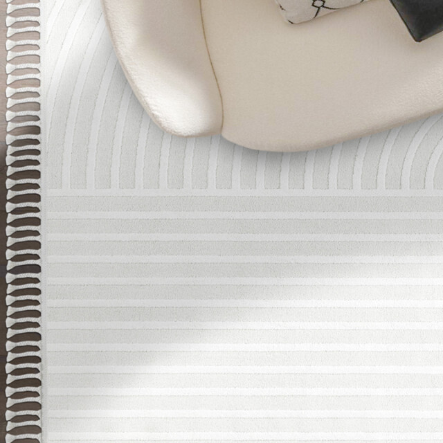 CaliCosy Vloerkleed rechthoekig crème met ingedrukte abstracte motieven malta 3246563 large