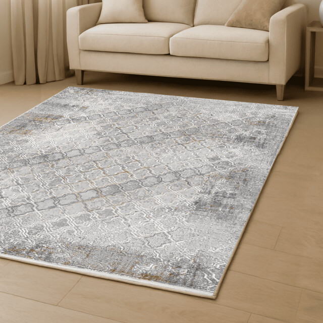 CaliCosy Vloerkleed rechthoekig grijs met beige en grijze motieven verona 3246601 large