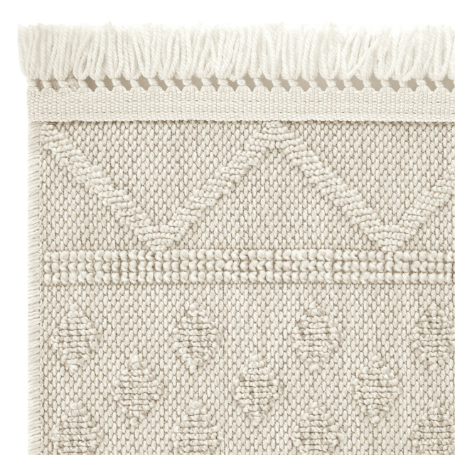CaliCosy Vloerkleed rechthoekig en ecru met geometrische motieven hasir 3246605 large