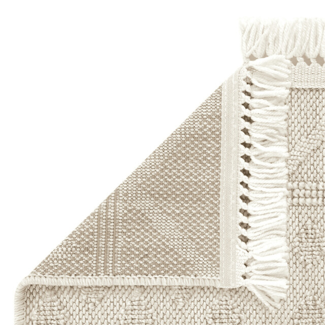 CaliCosy Vloerkleed rechthoekig en ecru met geometrische motieven hasir 3246604 large