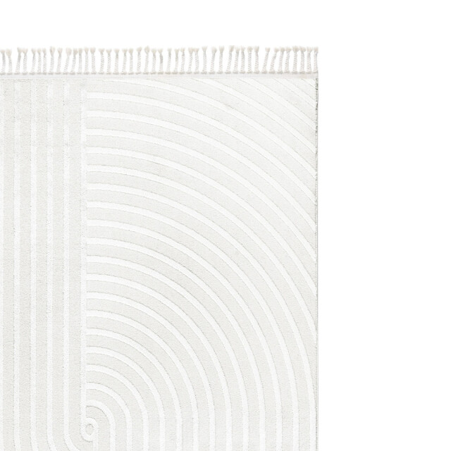 CaliCosy Vloerkleed rechthoekig crème met ingedrukte abstracte motieven malta 3246560 large