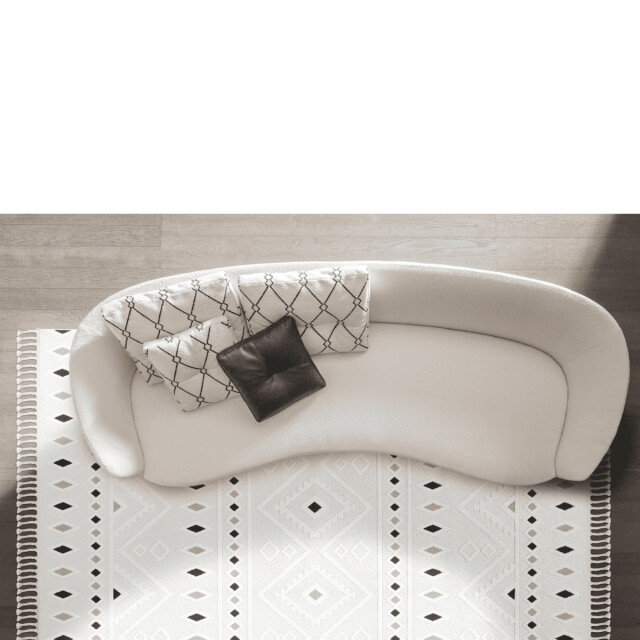 CaliCosy Vloerkleed rechthoekig crème met grijze geometrische motieven malta 3246564 large