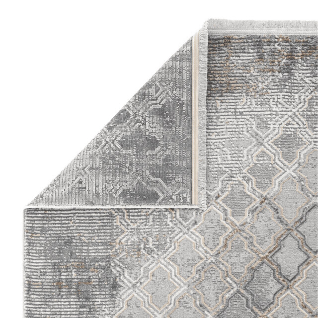 CaliCosy Vloerkleed rechthoekig grijs met beige en grijze motieven verona 3246601 large