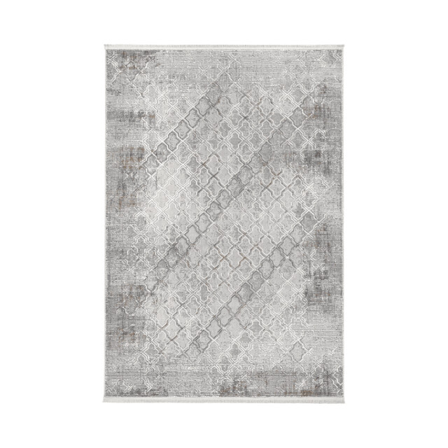 CaliCosy Vloerkleed rechthoekig grijs met beige en grijze motieven verona 3246601 large