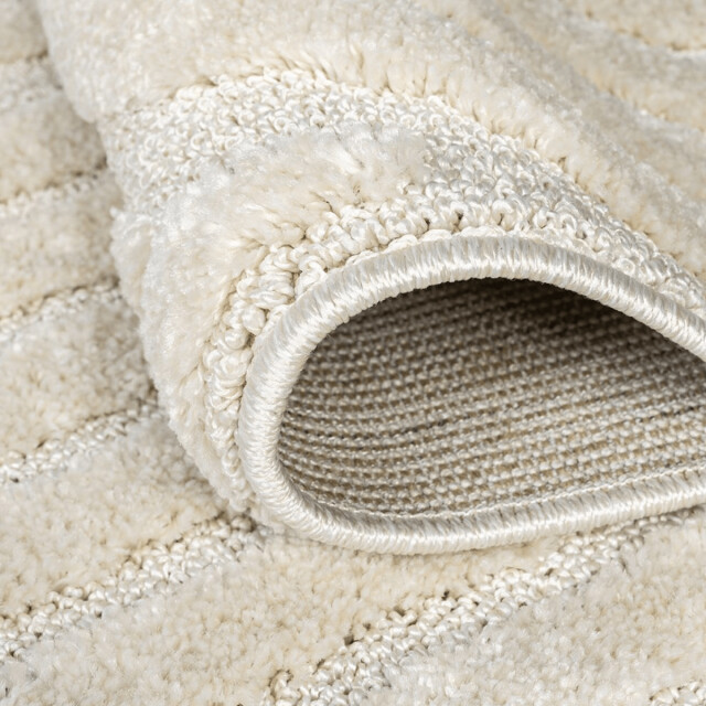 CaliCosy Vloerkleed rechthoekig crème met ingedrukte abstracte motieven janeiro 3246587 large