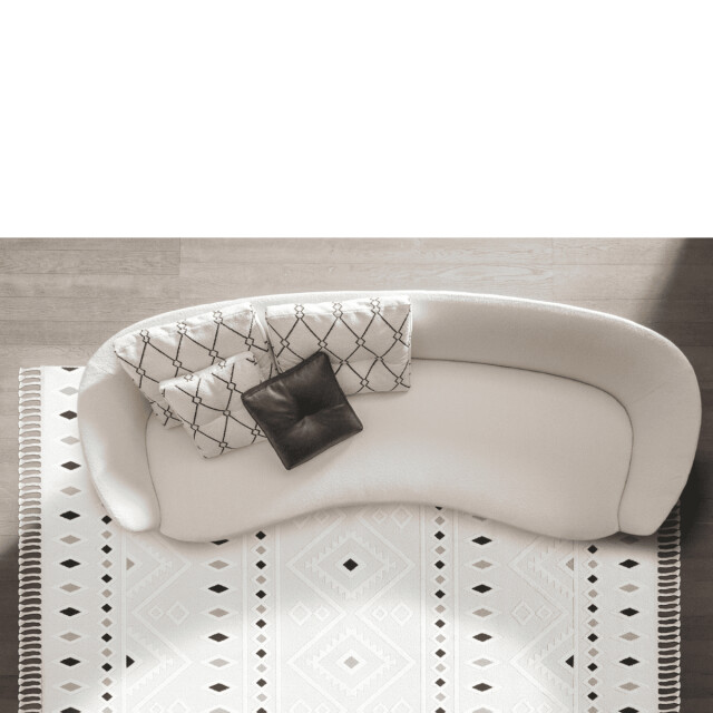 CaliCosy Vloerkleed rechthoekig crème met grijze geometrische motieven malta 3246567 large