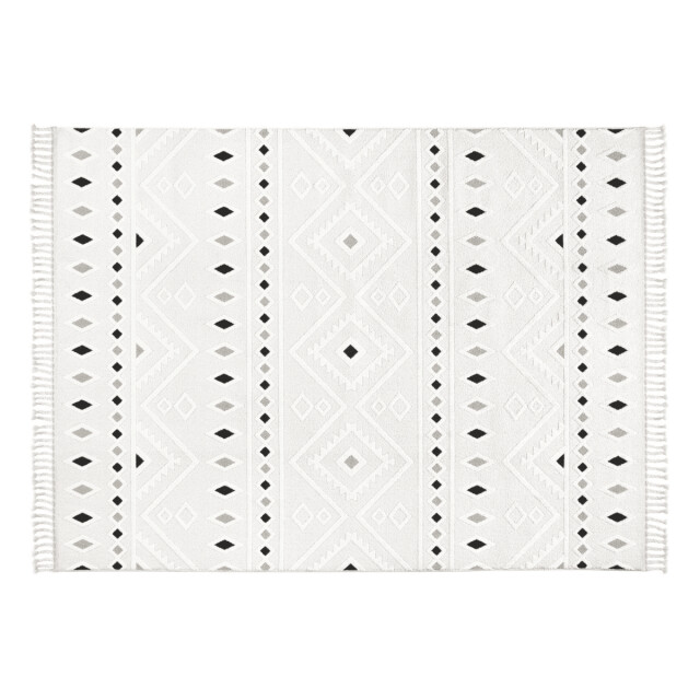CaliCosy Vloerkleed rechthoekig crème met grijze geometrische motieven malta 3246567 large