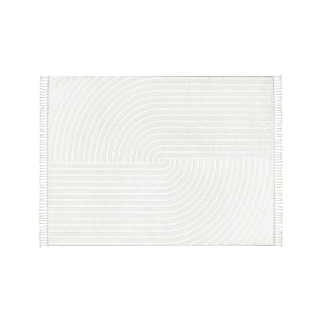 CaliCosy Vloerkleed rechthoekig crème met ingedrukte abstracte motieven malta 3246561 large