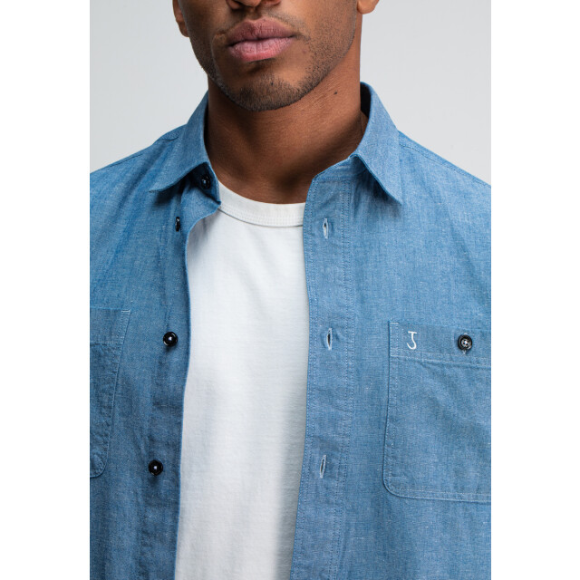 Butcher of Blue Aidan worker chambray shirt M2524005-817 large