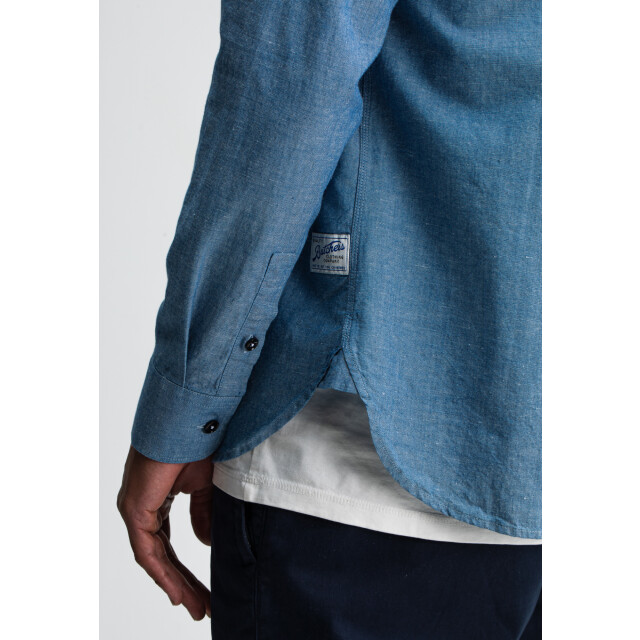 Butcher of Blue Aidan worker chambray shirt M2524005-817 large