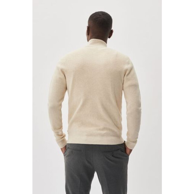 Matinique 30207192 lagoon 1411071 oister gray melange heren trui half zip matini 1411071 Oister Grey Melange/30207192  LAGOON large