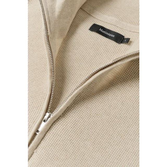 Matinique 30207192 lagoon 1411071 oister gray melange heren trui half zip matini 1411071 Oister Grey Melange/30207192  LAGOON large