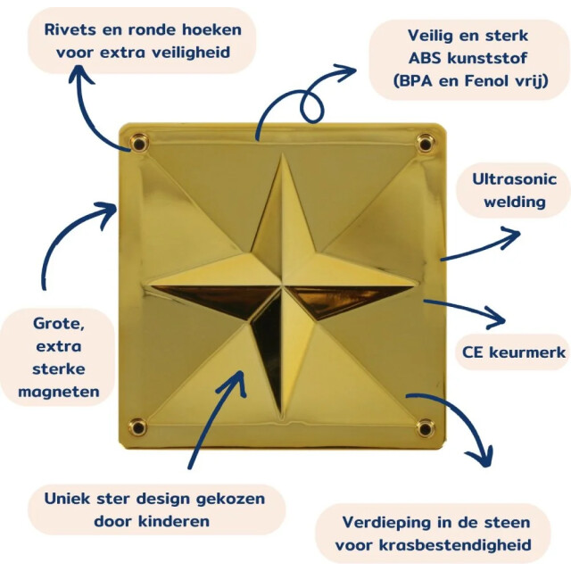 Coblo Magnetische tegels goud 20-delig 8720938018107 large