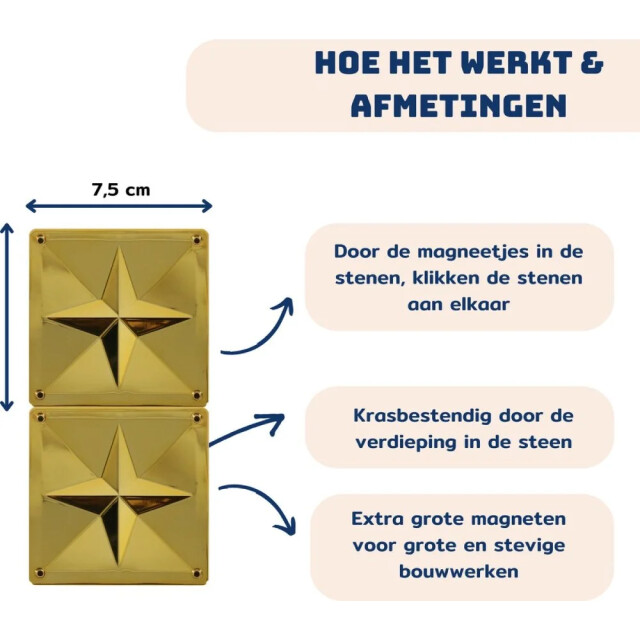 Coblo Magnetische tegels goud 20-delig 8720938018107 large